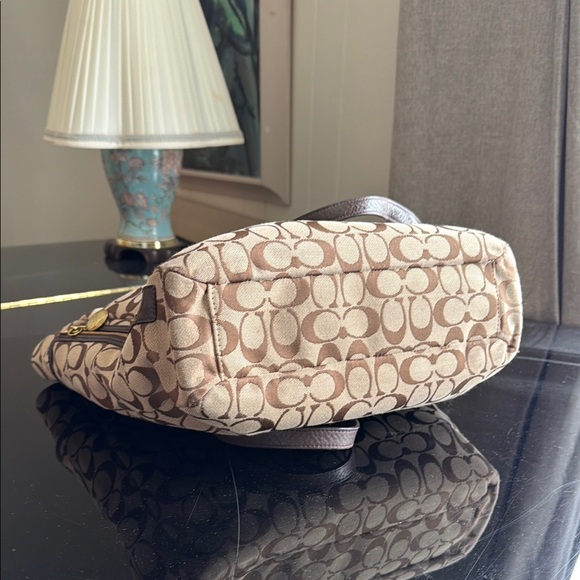 Coach Brown Signature Tote Bag - Picture 5 of 15